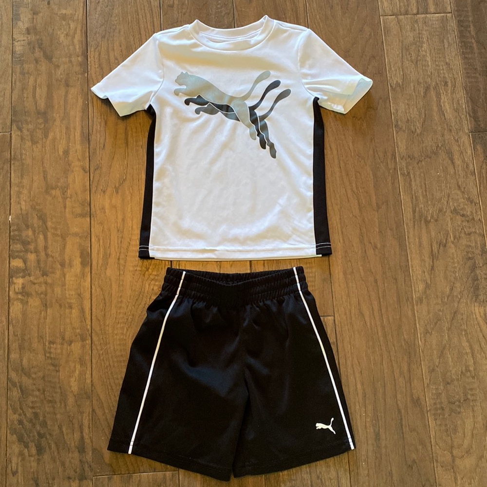 Puma Two Piece Shirt and Shorts Set